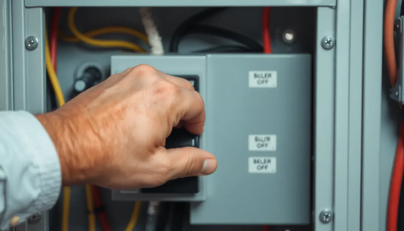 Check the circuit breaker or fuse